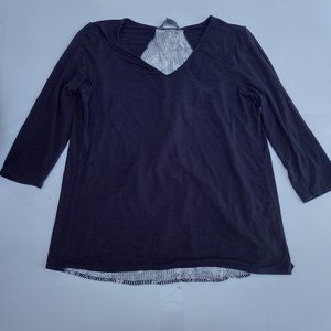 Market And Spruce Small Top Navy with back panel Stitchfix